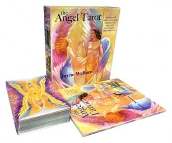 Angel Tarot : Vključuje Celotno Krovu 78 Posebej Naročena Tarot Kart in 64-Stran Ilustrirana Knjiga