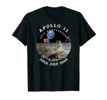Apollo 11 Majica 50. Obletnico Luna Ciljne 1969 2019 T-Shirt Črna Narejen Zda 2019 Unisex Tees