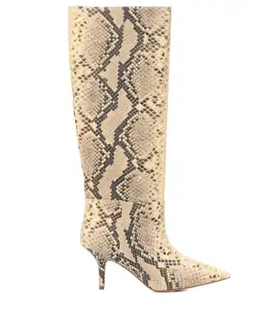 ARQA blagovne znamke python tiskanja kolena-visoki škornji ženske z visoko peto opozoril ženske čevlje zapatos de mujer botas