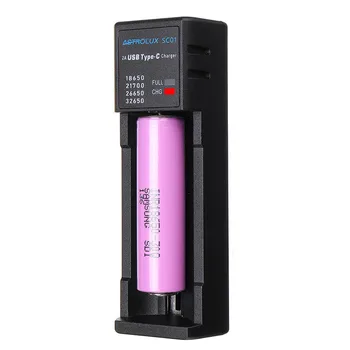 Astrolux SC01 Tip-C 2A Hitro Polnjenje podatkovnega kabla USB je Baterija Polnilnik Li-ion/IMR/INR/PIS Polnilec Za 18650 20700 21700 26650 Celic