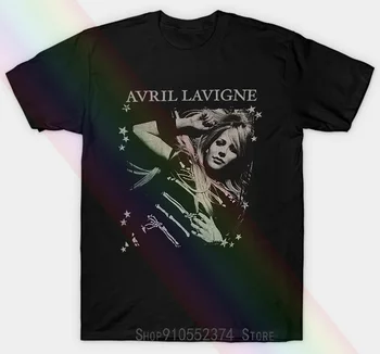 Avril Lavigne Je Bes Prekleto Tour 2008 Concer Unisex T-shirt Blede Luknjo Unisex T-shirt Vratu Wa