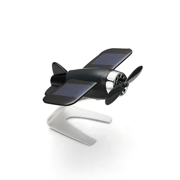 Avto Dekoracijo Aromaterapija letalo dekoracijo nedrsečo mat zlitine Sončne energije Vrtenje letala nadzorni plošči trdna Avto styling