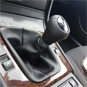 Avto Gear Shift Držijo Ročno ročno zavoro Gaiter Shift prtljažnik Za BMW Serije 3 E36 E46 M3 Avto Styling Črno Usnje Škorenj