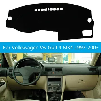 Avto nadzorna plošča Pokrov Dash Blazino Za Volkswagen Vw Golf 4 MK4 1997 - 1999 2000 2001 2002 2003 Non-slip Sonce Odtenek Pad Preprogo