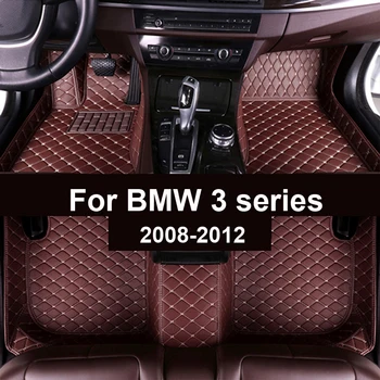 Avto predpražnike za BMW serije 3 325i 330i 335i 320i 318i(vrat) 2008 2009 2010 2011 2012 po Meri auto stopalo Blazinice avtomobil