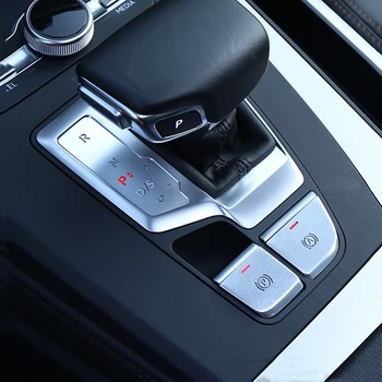 Avto Styling Elektronske ročne zavore Prestavna Plošča Gumbi Kritje Trim Za Audi Q5 2018-2020 LHD Notranja Oprema