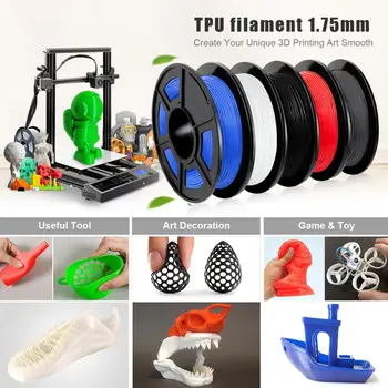 AW 3D TPU 0,5 kg Prilagodljiv Žarnico, Visoko Elastična, Prožna TPU Žarilno 1.75 mm 3D Tiskalnik, ki z Žarilno DIY darilo ali model tiskanje ladja