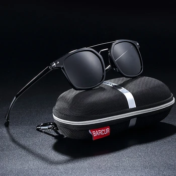 BARCUR DESIGN Moških Klasičnih Polarizirana sončna Očala Za Vožnjo Ribolov Šport na Prostem Ultra-light Series TR90 sončna očala