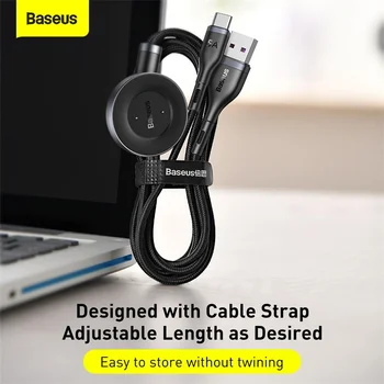 Baseus 2 v 1, USB Kabel Tip C za Huawei Samsung Watch Polnjenje Dock za Huawei Honor Podatkov USB Tip C Kabel USB, Žična Kodo
