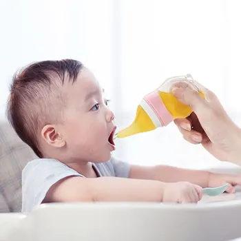 BBFISH Silikonski Dude za Dojenčke Varno Novorojenega Dojenčka Baby Hranjenje Žlico Steklenico zdravstvene Nege Bradavičke za Hrano/Sadje/Medicina