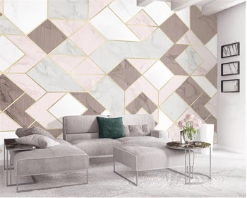 Beibehang ozadje po Meri Roza geometrijo TV ozadju stene doma dekoracijo dnevne sobe, spalnice 3d ozadje de papel parede
