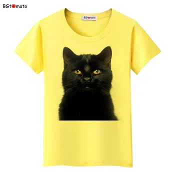 BGtomato Vroče prodaje črna mačka t-shirt priložnostne vrh kul 3d natisnjeni t-majice poceni prodajo oblačil smešno majica s kratkimi rokavi ženske rokavi top tees