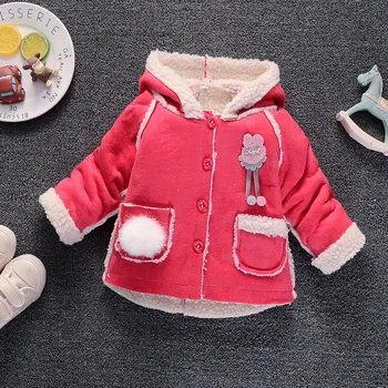 BibiCola malčke baby dekleta jakne, modni bebe risanka krzno hoodies outwear malčka otroke, otroška oblačila športni jopiči, plašči