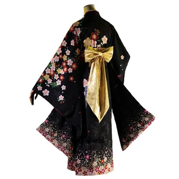 Bishoujo Mangekyou Renge Kimono Yukata Obleko Obleko Anime Cosplay Kostumi