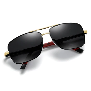 Blagovno znamko Design Moških Polarizirana sončna Očala Klasičnih Kovinskih Kvadratnih Vožnjo sončna Očala Moški Premaz Sunglass UV400 Odtenki Oculos de sol