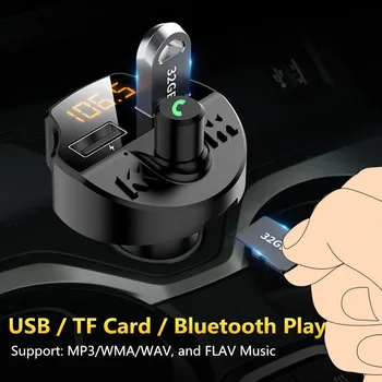 Bluetooth 5.0 Avto Polnilec MP3 Hiter Avto Polnilnik 3.1 Dvojno USB Za BMW E46 E39 E90 E60 E36 F30 F10 E30 E34 X5 E53 M F20 X3 E87 E70