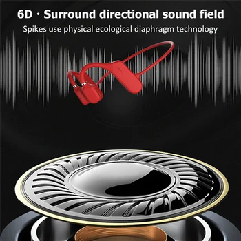 Bluetooth 5.0 Brezžične Slušalke Kostne Prevodnosti Slušalke Nepremočljiva Prostem Šport Slušalke z Mikrofonom za Prostoročno Slušalko