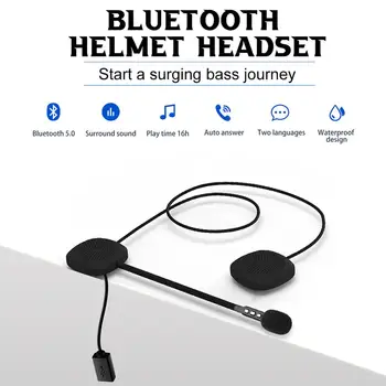 Bluetooth 5.0 Moto Čelada Brezžične Slušalke Prostoročne Stereo Slušalke Motoristična Čelada Slušalke 16 Ur Glasbe Čas