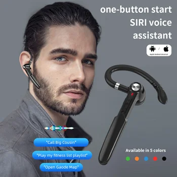 Bluetooth 5.0 Slušalke Ear-Kavelj Touch Kontrole Eno Uho Poslovnih Slušalke Športne Zmanjšanje Hrupa Stereo Čepkov Za Slušalke