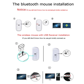 Bluetooth Miško za xiaomi zraka huawei Matebook 13 14 Brezžično Miško za leto 2020 Macbook air 13 A2179 pro 13 A2289 2251 za ponovno Polnjenje