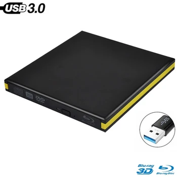 Bluray USB 3.0 Zunanji Optični Pogon DVD-Jev BD-ROM Blu-ray Predvajalnik Asus Samsung, Acer Dell Universal, SONY Lenovo HP