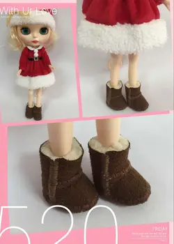 Blyth lutka čevlji Sneg škornji 3,5 cm (primerna za blyth ,tang kou )