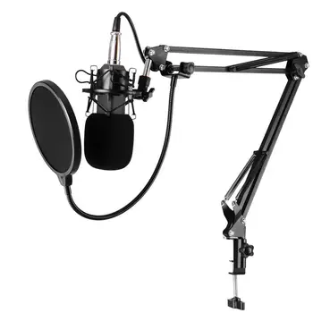 BM-800 Karaoke Studio Cardiod Kondenzator Kondenzator Mikrofon za Snemanje Glasbe Mic za Prenosni RAČUNALNIK Beleži KTV Petje