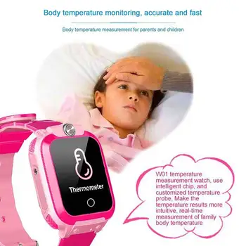 Boby nadzorovanja Temperature Otroci Pametno Gledati za otroke SOS Antil-izgubil Nepremočljiva pametne ure Ure Lokacija Tracker ure