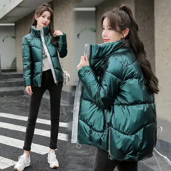 Bombaž, oblazinjeni oblačil žensk 2020 novi korejski študent vsestranski svetlo kratko navzdol bombaž plašč zimski plašč suknjič bombaž