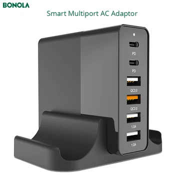 Bonola PD 3.0 65W Hiter Polnilec za iPhone 11/Xs/iPad/Macbook 5A USB Tip C QC3.0 Hitro Polnjenje Pametni Telefon Multiport AC Adapter