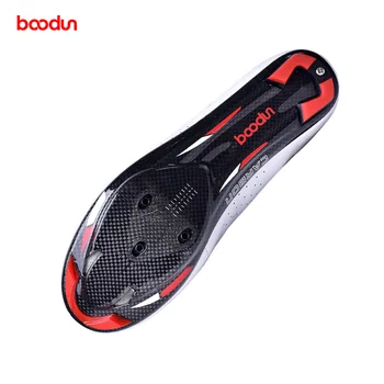 Boodun 2020 novi kolesarski čevlji usnjeni ultra-lahkih ogljikovih vlaken cestno kolo čevlji non-zdrsa so odporni na obrabo, strokovno zaklepanje čevlji