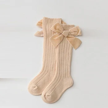 Božič baby dekleta nogavice velika pasja bowknot strani design princesa škornji za dekleta nogavice za otroke leg ogrevalnike meias chaussettes
