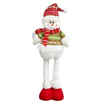 Božič Raztegljive Santa Claus Snežaka Jelenov Teleskopsko Lutka Dekoracijo Božič Visi Drevo Okraski Obesek Darilo