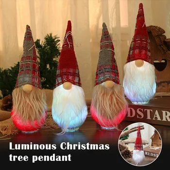 Božični Okraski prižgejo Svetlobni Brezosebna Palčki Božično Drevo Obesek Doma Namizni Dekor _WK