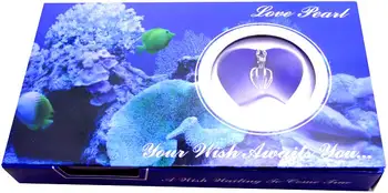 Božično Darilo Želijo Pearl Debelo 10 Škatle Mix Ogrlico, Obesek za Ženske Naravnih Ostrig Chokers Verige Biserna Ogrlica, Darilni Set