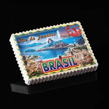 Brazilija Čile 3D Smolo, Hladilnik Magneti Turističnih Spominkov Hladilnik Magneti Obrti Zbirka Doma Dekor Ideje za Darila