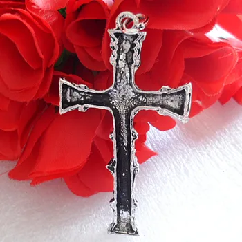 Brezplačna dostava zlitine verske križ pandant/ antique silver barva, cross/ križ/ kovinski križ obesek posebna ponudba