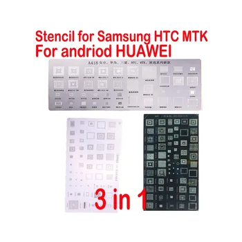 Brezplačno ladje Visoke kakovosti 3pcs univerzalno BGA Matrice za MTK Samsung HTC Huawei Android Neposredno Ogrevan BGA Reballing Matrice Kit