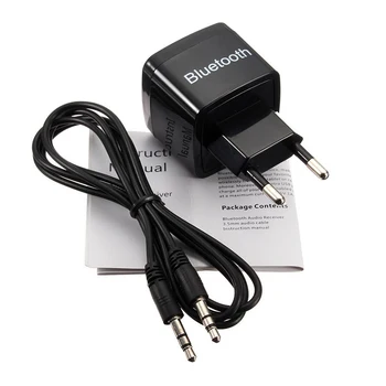 Brezžična tehnologija Bluetooth Sprejemnik Avdio Adapter 3,5 MM Stereo AUX Glasbeni Sprejemnik V3.0 EU NAS Priključite NAPAJALNIK 110~240V za Žično Zvočnik