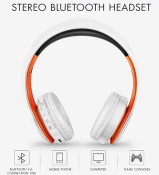 Brezžične Slušalke Bluetooth Slušalke Stereo Bluetooth Slušalke Zložljive Slušalke FM Z Mikrofonom Slušalke Podpirajo SD Kartice Glasbe
