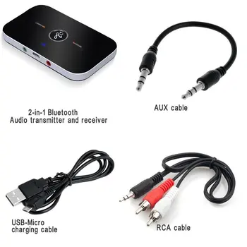 Brezžični Adapter 2 V 1 Bluetooth Oddajnik In Sprejemnik APTX Za Avdio Stereo TV 4.1 3.5 mm AUX vmesnik Za PC, Pametni telefon