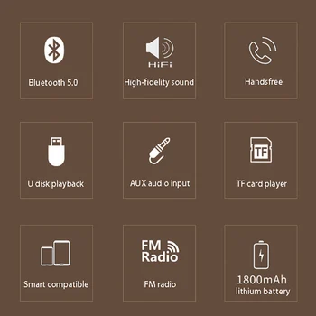 Brezžični Prenosni Zvočnik Bluetooth Zvočnik z ozvočenje Leseno Ohišje za Prenosni računalnik Tableta Xiaomi