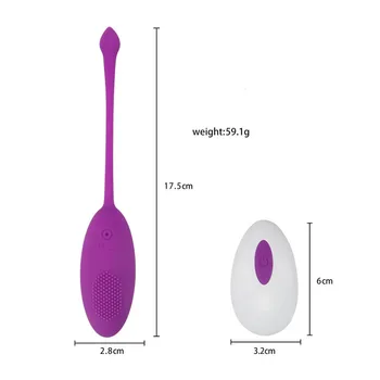 Brezžični Skoki Jajce, Vibracija Močan Šok za Daljinsko Vaginalne Kroglice Anus Klitoris Nippel Masaža Adult Sex Igrače, Vibratorji za Ženske