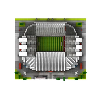 BS 9912-1 Manchester United Football Old Trafford Stadion DIY 3D Model Diamond Izgradnjo Manjših Blokov Igrača za Otroke, št Polje