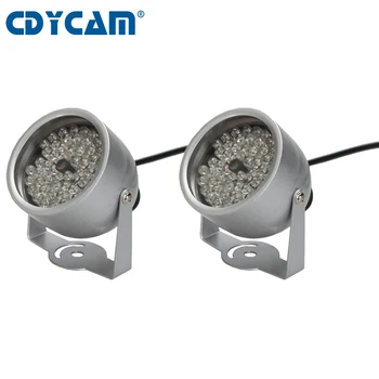 CDYCAM 4pcs 48 LED luč za ostrenje Lučka CCTV IR Ir Nočno Vizijo zunanji kovinski neprepustna Za Nadzor Kamere cctv kamere