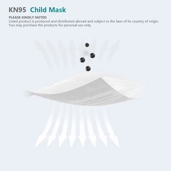 CE FFP2 Otrok Masko KN95 Maske 5 Plast Prahu-dokazilo Dihanje FFP2 Otrok Masko Fant Dekle Zaščitna Otrok Kn95 Masko Mascarillas