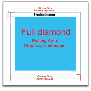 Celotno Diamond 5D DIY Diamond Slika 
