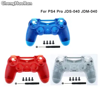 ChengHaoRan Jasno Modro Rdeče Ohišje Lupino Faceplate Primeru Za Playstation 4 Dualshock 4 PS4 Pro 4.0 V2 JDM 040 JDS-040 Krmilnik