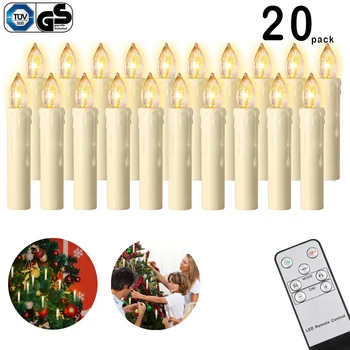 Christmas candle Stranka Dobave Poročne Sveče, LED svetloba, Utripanje Varno Plameni Sveč Poroko Candels Varnost Doma Dekoracijo