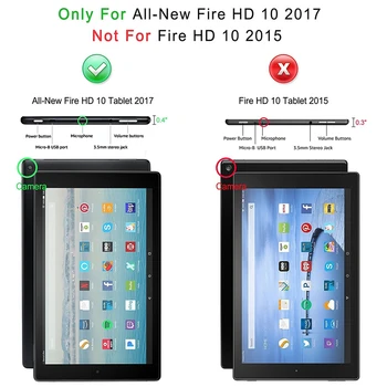 CucKooDo Za Fire HD 10 2017,Ultra Slim Stand Smart Primeru Zajema z Auto Sleep/ Wake za Vse Nove Amazon Fire HD 10 2017 Sprostitev